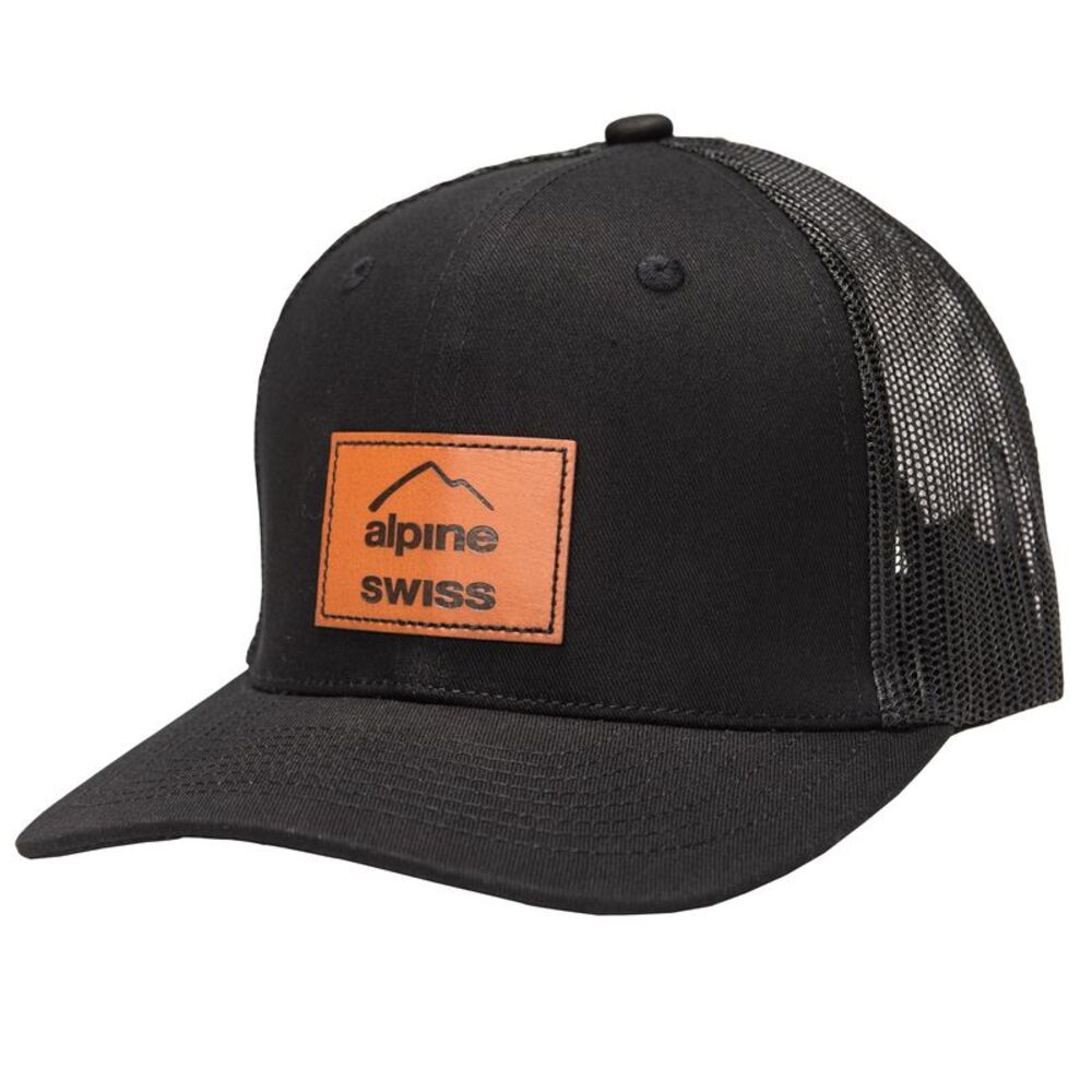 Alpine Swiss Mens Trucker Hat Snapback Mesh Back Cap Adjustable Baseball Cap